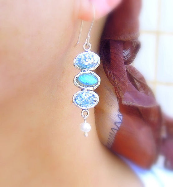 pearl earrings