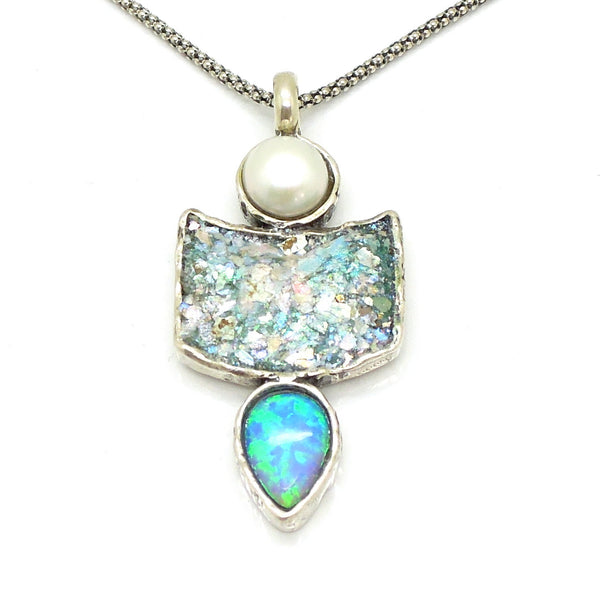 roman glass necklace