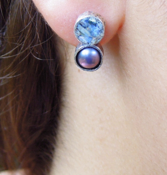 silver stud earrings