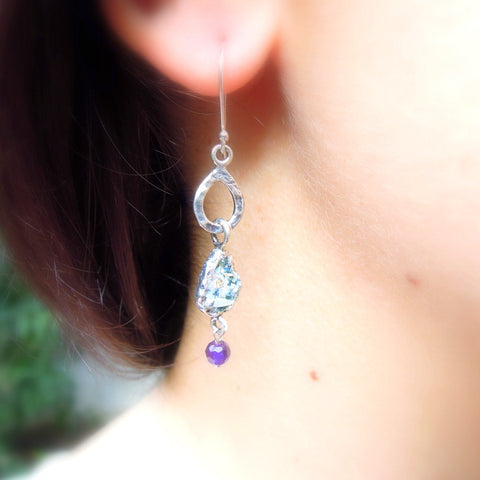 Silver chandelier earrings 