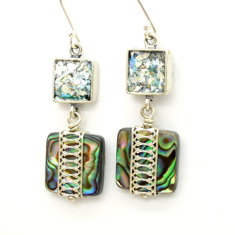 Abalone shell earrings