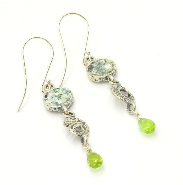 roman glass earrings 