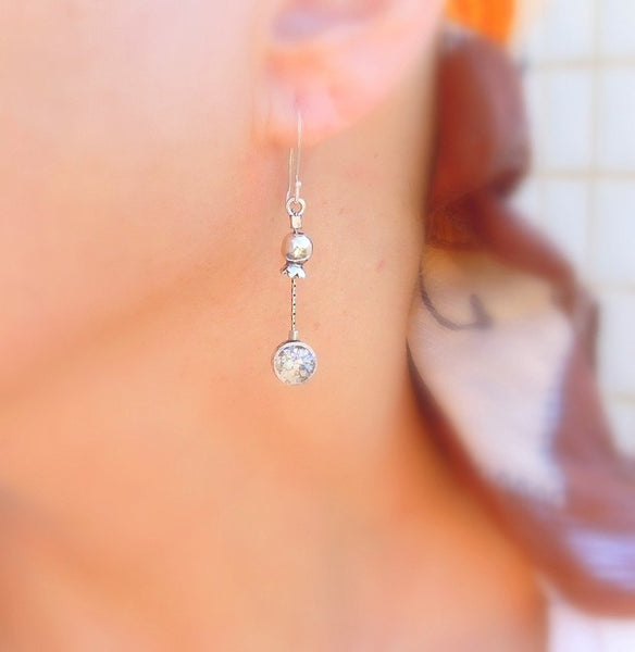 Earrings - Pomegranate Earrings Silver Metalwork