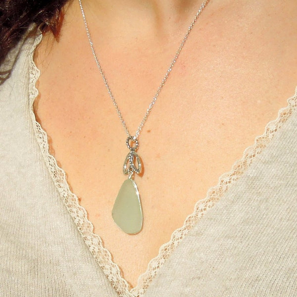 Earrings - Sterling Silver Handmade Sea Glass Earrings