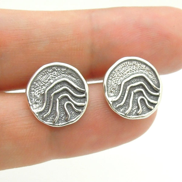 Earrings - Sterling Silver Round Post Earrings