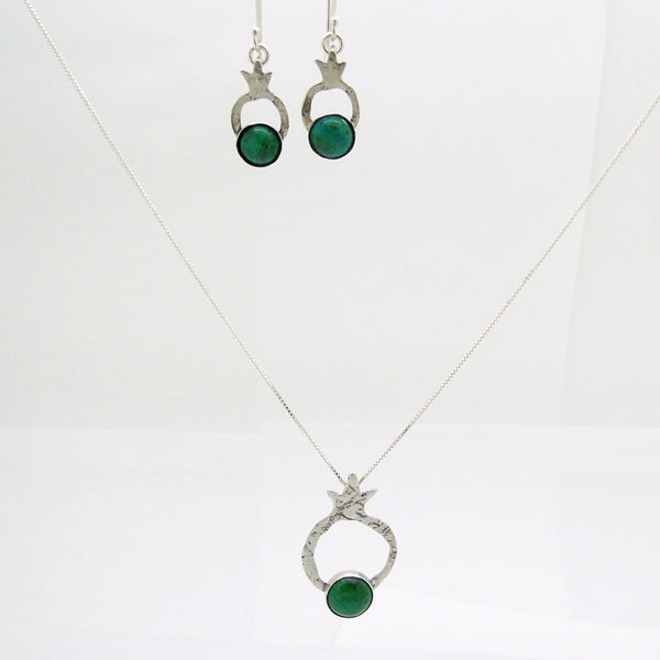 Necklace - Pomegranate Pendant With Eilat, Criscola Gemsotne