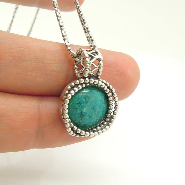 Pendant - Silver And Eliat (Criscola) Gemstone Pendant