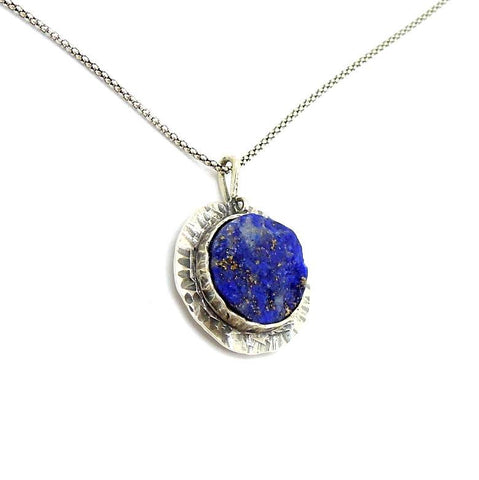 Pendant - Silver And Lapis Lazuli Pendant