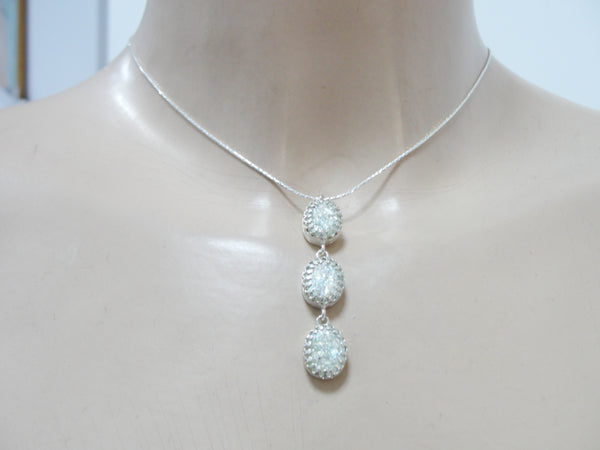 Silver Pendant, Roman Glass Jewelry, Sterling silver 925, Gift, Long Pendant, Israeli Jewelry, Pendant with Roman Glass (rg 1381n)