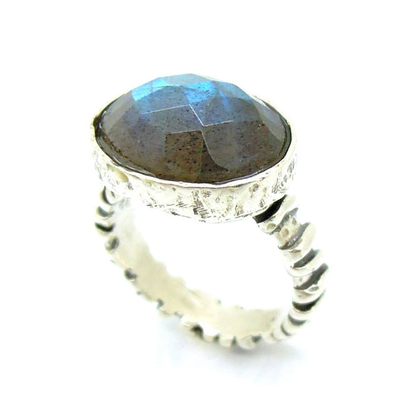 Ring - Silver And Labradorite Gemstone Ring