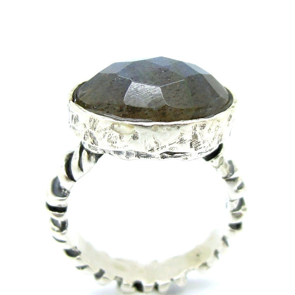 Ring - Silver And Labradorite Gemstone Ring