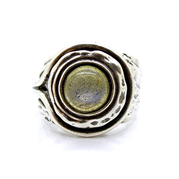 Rings - Silver And Labradorite Gemstone Ring