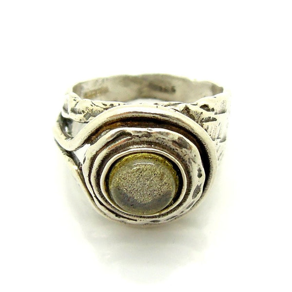 Rings - Silver And Labradorite Gemstone Ring